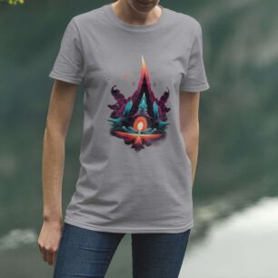 Abstract Cosmic Pyramid Tshirt