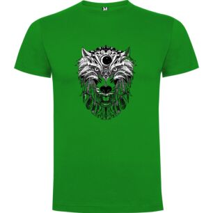 Alpha Line Art Wolf Tshirt