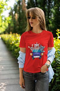 Animal Friends in a Car Tshirt