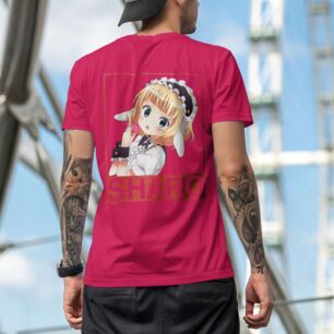 Anime Girl with Apple Tshirt