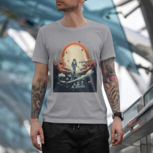 Astronaut in a Surreal Landscape Tshirt