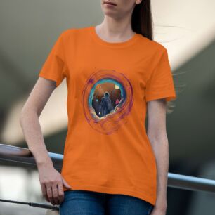 Astronaut in Space Portal Tshirt