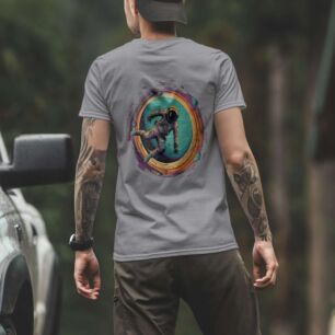 Astronaut in Space Vortex Tshirt