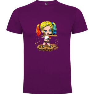 Bat-Wielding Cartoon Diva Tshirt