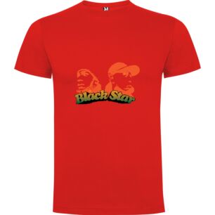 Black Star Rasta Rockstar Tshirt