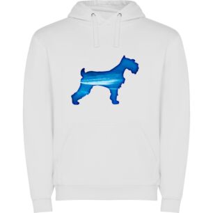 Blue Glow Dog Majesty Φούτερ με κουκούλα