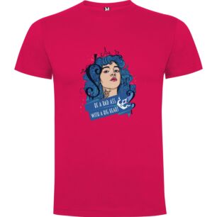 Blue Haired Rebel Queen Tshirt