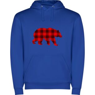 Bold Flannel Bear Icon Φούτερ με κουκούλα