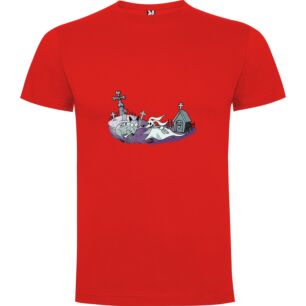 Cartoon Graveyard Adventure Tshirt