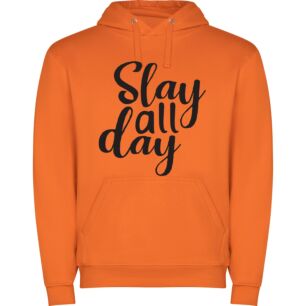 Chic Calligraphy: Stay, Slay! Φούτερ με κουκούλα