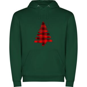 Christmas Plaid Tree Elegance Φούτερ με κουκούλα