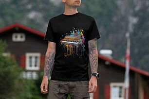 Colorful Abstract Piano Art Tshirt