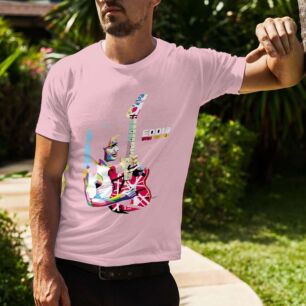 Colorful Guitarist Tshirt