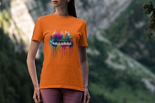 Colorful Keyboard Art Tshirt