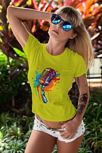 Colorful Microphone Artwork Tshirt