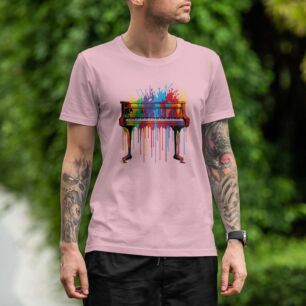 Colorful Piano Art Tshirt