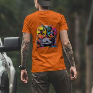 Colorful Retro Tape Recorder Tshirt