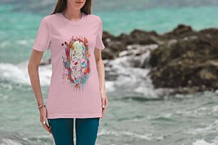 Colorful Skull Art Tshirt