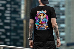 Cool Skateboarding Hamster Tshirt