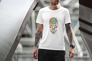 Cybernetic Skull Art Tshirt