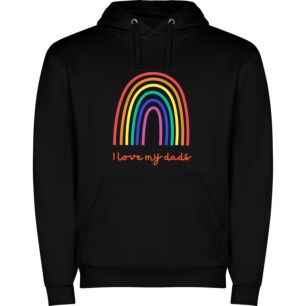 Daddy's Rainbow Love Φούτερ με κουκούλα