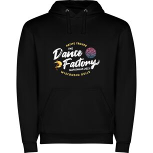 Dancing Noir Logo Elegance Φούτερ με κουκούλα