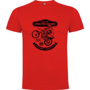 Dirt Bike Monochrome Patch Tshirt