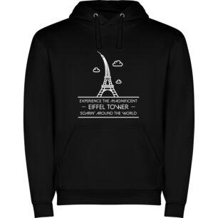 Eiffel Tower Voyage Φούτερ με κουκούλα