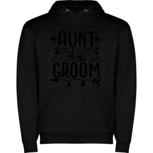 Elegant Groom's Aunt Print Φούτερ με κουκούλα