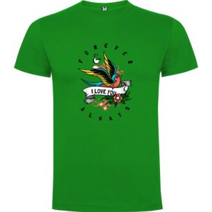 Eternal Love Bird Tattoo Tshirt