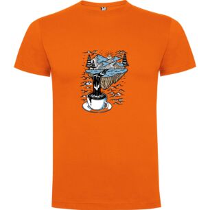 Exquisite Coffee Saucer Sketch Tshirt