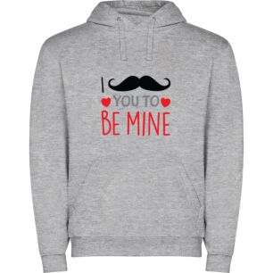 Fancy 'Stache Love: Cute Φούτερ με κουκούλα