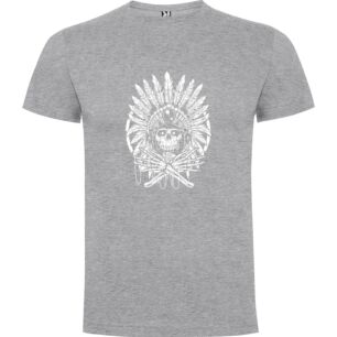 Feathered Aztec Skull Tshirt