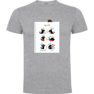 Feline Street Stickers Tshirt