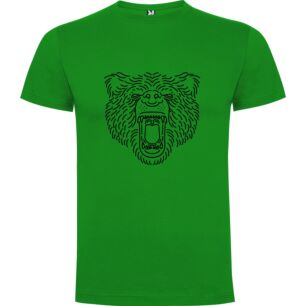 Fierce Line Art Animals Tshirt