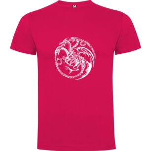 Fiery Dragon's Artful Encounter Tshirt