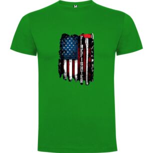 Firefighter's Patriotic Tribute Tshirt