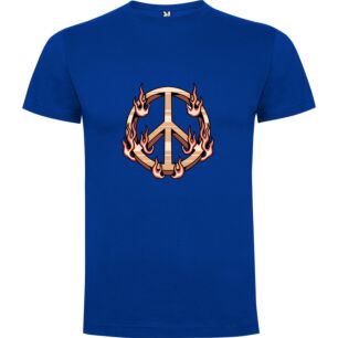 Flaming Peace Sign Tshirt