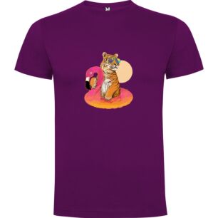 Flamingo-Topped Tiger Tshirt