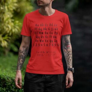 Font Sample Image Tshirt