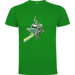 Galactic Skeleton Skateboard Ride Tshirt