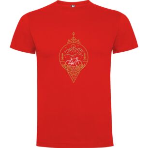 Golden Bike Illustration Tshirt