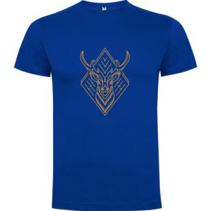 Golden Cyber-Bull Logo Tshirt