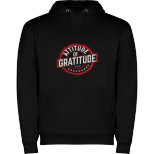 Grateful Attitude Stamp Φούτερ με κουκούλα