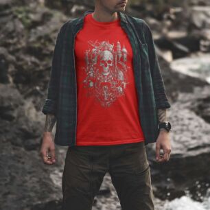 Intricate Skull Artwork Tshirt