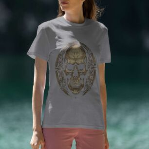 Intricate Skull Design Tshirt