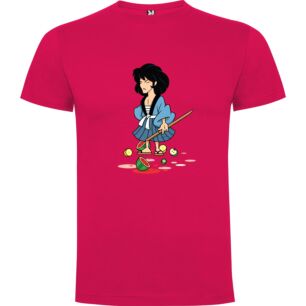 Katana-Wielding Watermelon Woman Tshirt