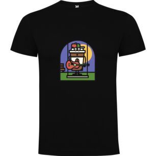 Lofi Guitarist Cartoon Tshirt