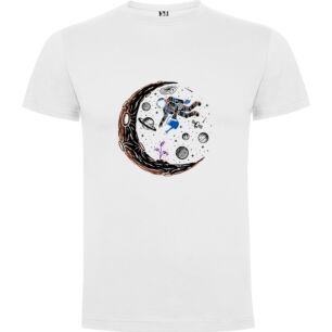 Lunar Space Walk Scene Tshirt