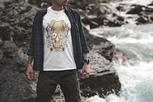 Mechanical Skull Artwork Tshirt